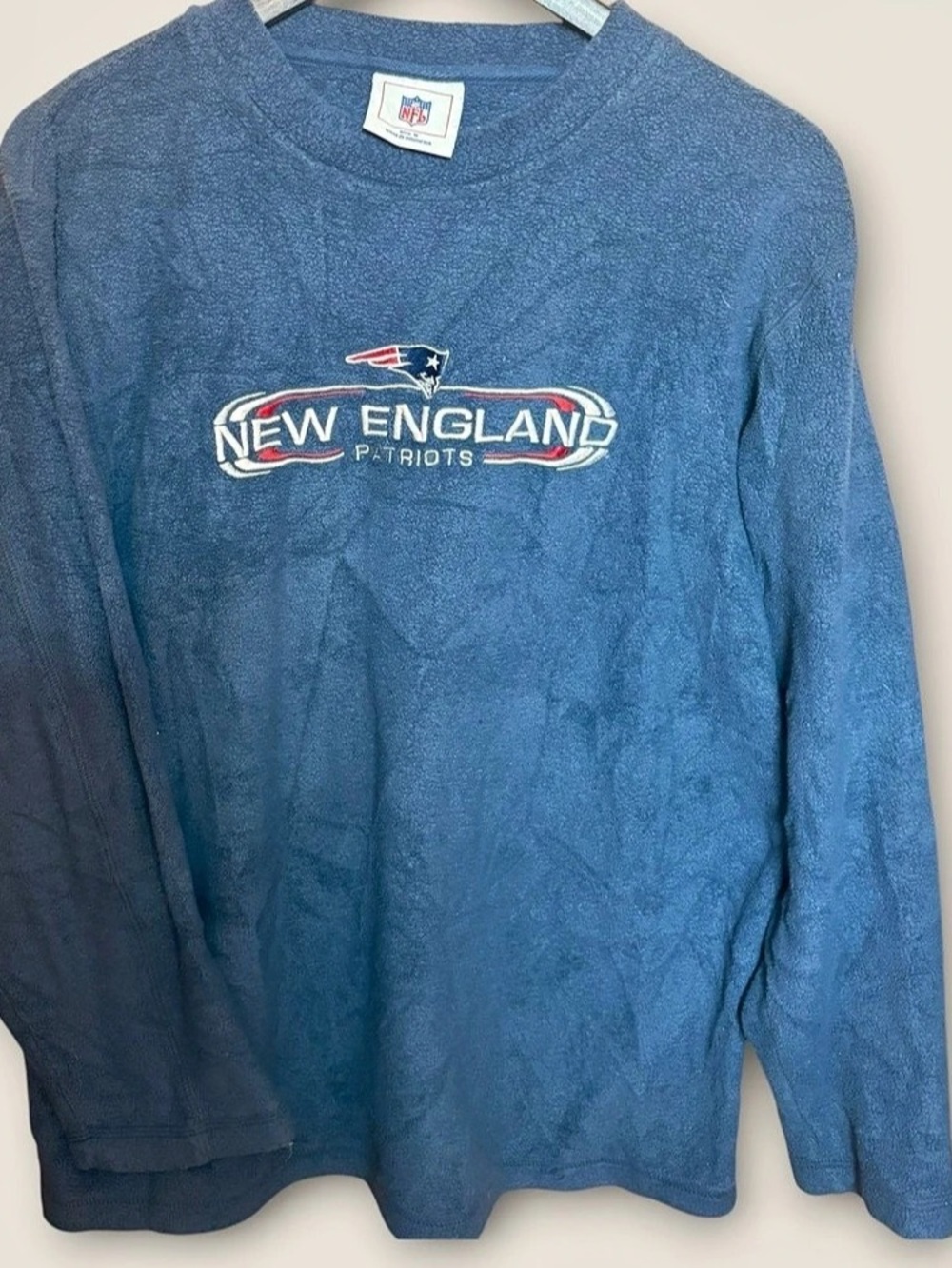 Vintage Y2K NFL New England Patriots Fleece Long Sleeve